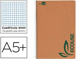 Cuaderno Espiral Reciclado 4º Ecouse 4Mm 80 Hj 60 Gr