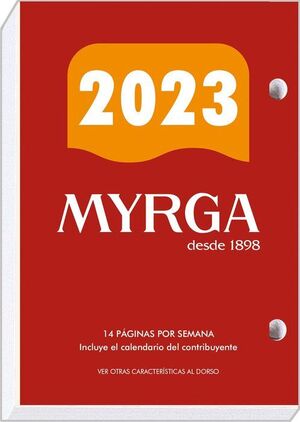 Taco Calendario Anual Buffet Myrga Nº 2 Castellano 2023
