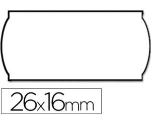 Etiquetas Meto Onduladas 26 X 16 mm Lisa Removible Bl. -Rollo 1200 Etiquetas