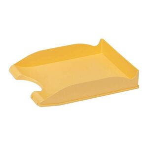 Bandeja Sobremesa Apilable Plastico Amarillo Pastel