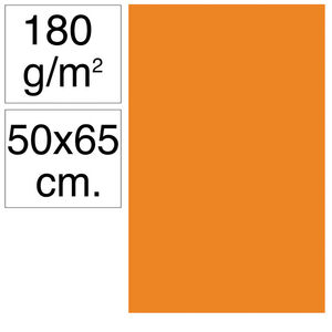 Cartulina Campus 500 X 650 mm. 180G. Naranja