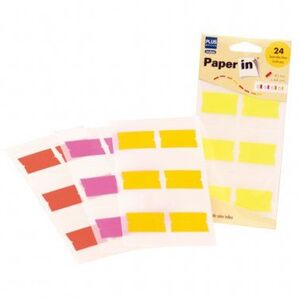 Banderitas Rigidas Paper In Plus Office 4 Colores 24 ud