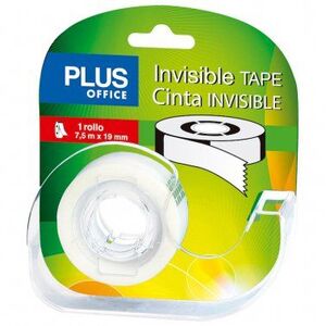 Cinta Adhesiva Invisible Plus Office con Miniportarrollos 19 mm X 7,5M