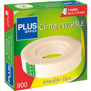 Cinta Adhesiva Invisible Plus Office Extra Fuerte 19Mm X 33M