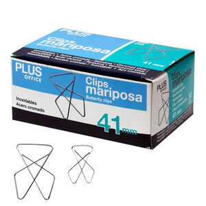 Clips Mariposa Plus Office 41 mm /50 ud.