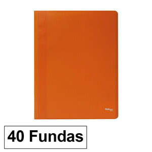 Carpeta Flexible Plus Office A4 Naranja 40 Fundas