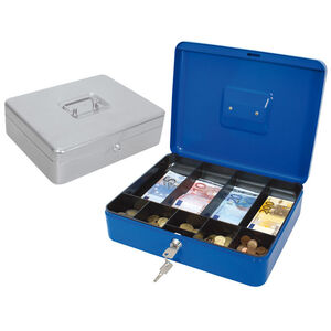 Caja de Caudales Plus Office 307X80X230 mm. Azul