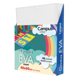 Goma Eva Campus College 400 X 600 mm. Blanco