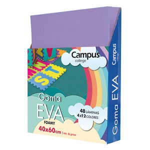 Goma Eva Campus College 400 X 600 mm. Morado