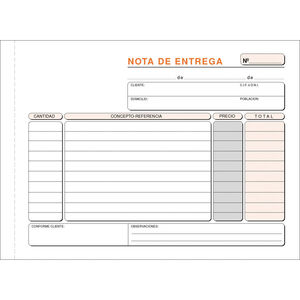 Talonario Entregas Plus Office 207Mmx145Mm Original 100 Hojas