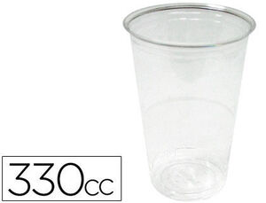 Vaso de Plastico Transparente 330 Cc Paquete de 50 Unidades