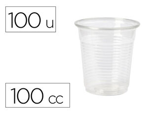 Vaso de Plastico Transparente 100 Cc Paquete de 100 Unidades