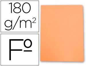 Subcarpeta Cartulina Gio Folio Naranja Pastel 180 Gr