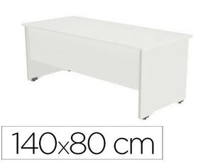 Mesa Oficina Rocada Serie Work 160X80 cm Acabado Aw04 Blanco/blanco