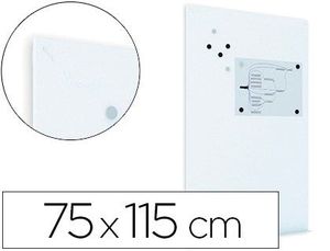 Pizarra Blanca Rocada Lacada Magnetica Modular sin Marco 75X115 cm