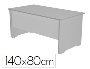 Mesa de Oficina Rocada Work 2001Ab02 Aluminio/gris 140X80 cm