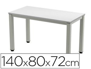 Mesa de Oficina Rocada Executive 2001Ad02 Aluminio /gris 140X80Cm