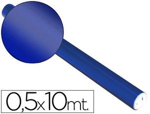 Papel Metalizado Azul Rollo Continuo 0,5 X 10 M