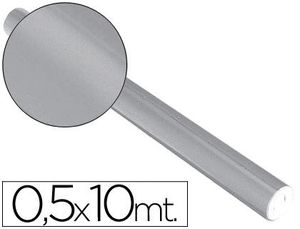 Papel Metalizado Plata Rollo Continuo 0,5 X 10 M