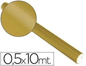 Papel Metalizado Oro Rollo Continuo 0,5 X 10 M