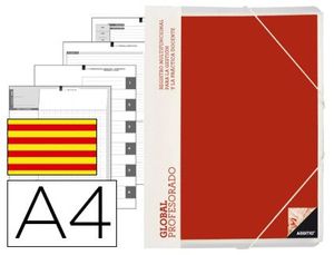 Carpeta Global Additio A4 con Evalucion Continua Programacion Tutoria y Reuniones en Catalan