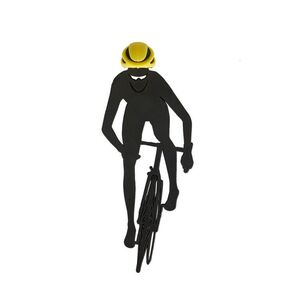 Marcapaginas Plastico Balvi Ciclista Negro/amarillo