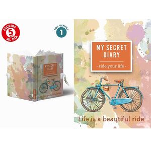 Diario con Candado Secret Diary Ride Your Life A5 168H 80G Punteado