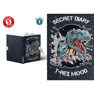 Diario con Candado Secret Diary T-Rex Mood A5 168H 80G Punteado