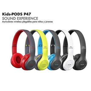 Auriculares de Diadema Kids-Pods P47 Bluetooth 5. 0 Colores Surtidos