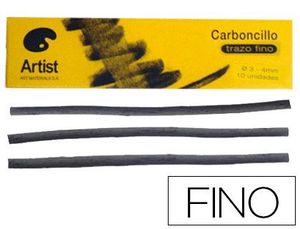 Carboncillo Artist Fino 3-4 mm Caja 10 Barras