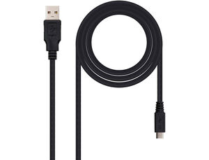 Cable Usb Nanocable 2. 0 Tipo A/m-Micro Usb B/m Color Negro Longitud 1,8 M