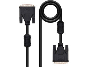 Cable Dvi Nanocable Dual Link 24+1/m-M Color Negro Longitud 1,8 M