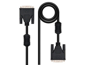 Cable Dvi Nanocable Dual Link 24+1/m-M Color Negro Longitud 3 M