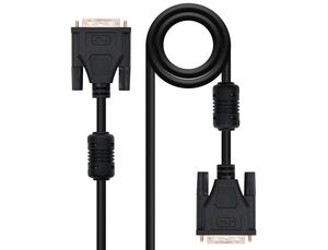 Cable Dvi Nanocable Dual Link 24+1/m-M Color Negro Longitud 5 M