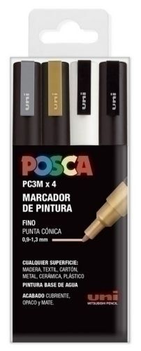 Rotulador Pintura Posca Estuche Basic Pc-3m/8c 0,9 - 1,3mm