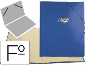 Carpeta Clasificador Carton Saro Folio Azul 12 Dpto