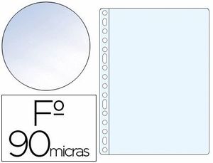 Funda Multitaladro Saro Folio 90 Mc Pvc Cristal Caja de 100 Unidades