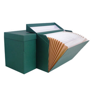 Caja Transferencia con Fuelle Folio Karman Verde