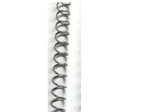 Espiral Metalica Paso 64 (5:1 ) Plata 6 mm Caja de 200