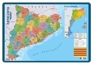 Lamina Escolar Erik Pvc 40X59,5 Didactica Mapa Catalunya (Catalan)