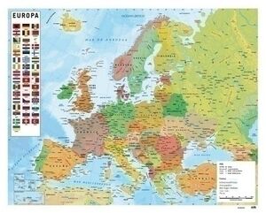 Poster Mapa Erik Politico Europa 40X50 cm