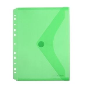 Dosier Sobre Office Box Pp Velcro A4 Multitaladro Verde