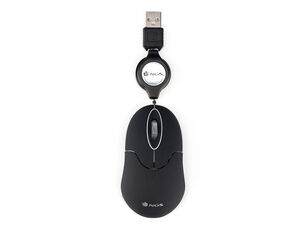 Raton Ngs Wired sin 1000 Dpi Retractil 3 Botones Usb Color Negro