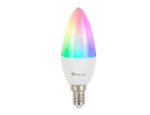 Bombilla Ngs Smart Wifi Led Bulb Gleam 514C Halogena Colores 5W 500 Lumenes E14 Regulable en Intesid