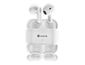 Auricular Ngs Artica Duo Bluetooth Tactil 30 Horas Autonomia Color Blanco
