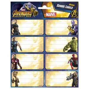 Etiquetas Escolares Avengers Infinity War
