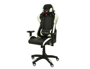 Silla Q-Connect Gaming Chair Giratoria Similpiel Regulable en Altura Negra 1200+80X670X670 mm