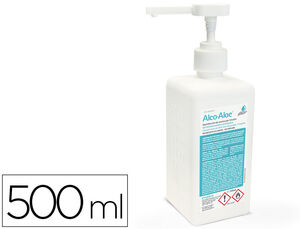 Gel Hidroalcoholico Alco Aloe para Manos Limpia y Desinfecta Bote Dosificador de 500 Ml