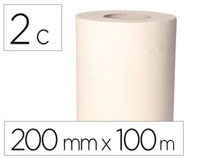 Papel Secamanos Bunzl Greensource Celulosa Blanco 2 Capas 200 mm X 100 Mt Paquete de 6 Unidades