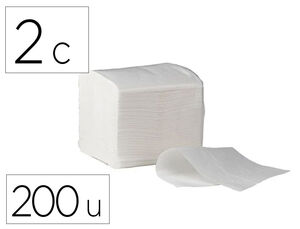 Papel Higienico Bunzl Greensource Celulosa Plegado en V 2 Capas Caja de 40 Paquetes de 200 Unidades